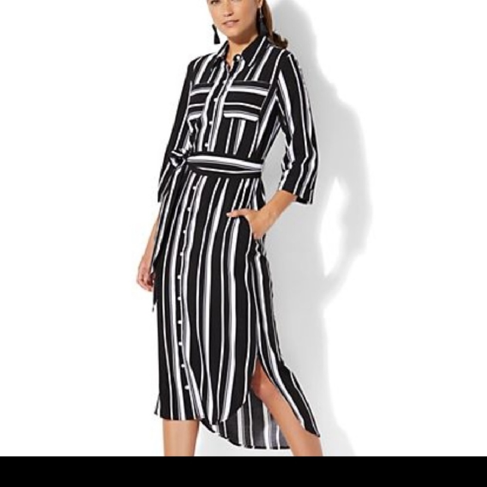 Ny& Company striped shirt dress